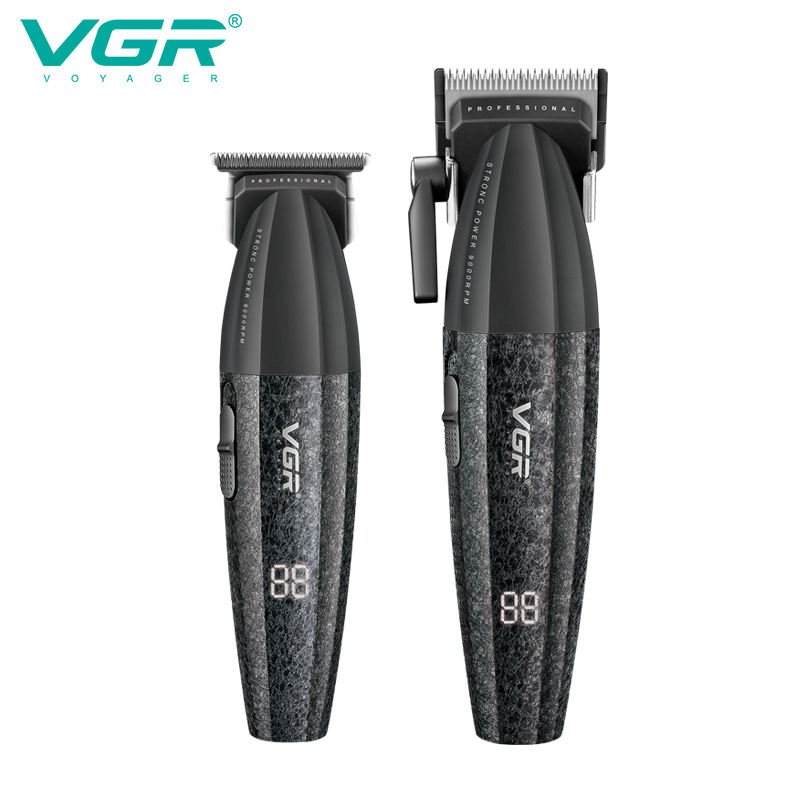 VGR V-640 DLC high-speed motor hair clipper, specially designed for barber shops, rechargeable for men
