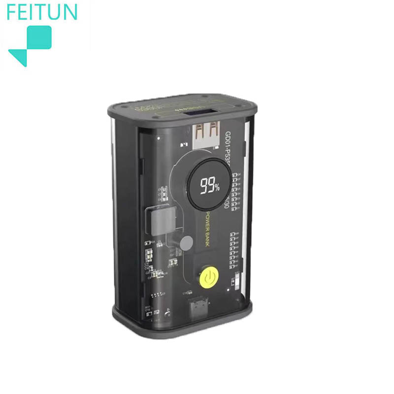Feidun 9000 mah USB+Type-C Fast Charging Power Bank - Suitable for mobile phones and tablets details Picture