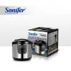 Sonifer SF-4012 Rice Cooker - 5-liter capacity, stainless steel, 24-hour reservation, non-stick inner pot, 900 watts details Picture