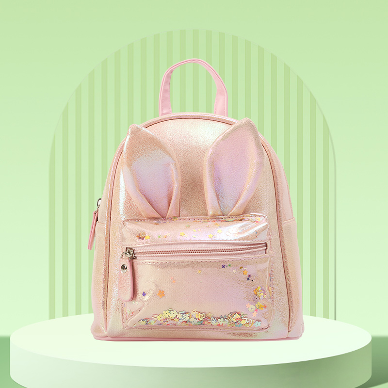 Big Tail Cat, cute rabbit ears, trendy children's backpack, new children's casual backpack, small schoolbag, children's bag