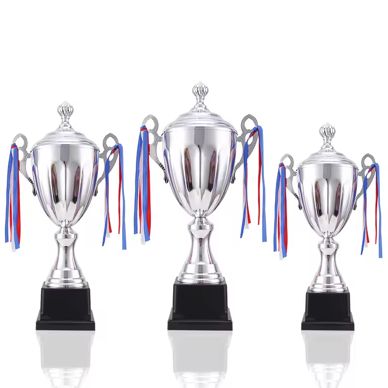 Jinzun Trophy Factory Certified Customized Trophies - Customizable brand LOGO metal craft products, gold and silver dual-color party decoration ornaments in stock supply