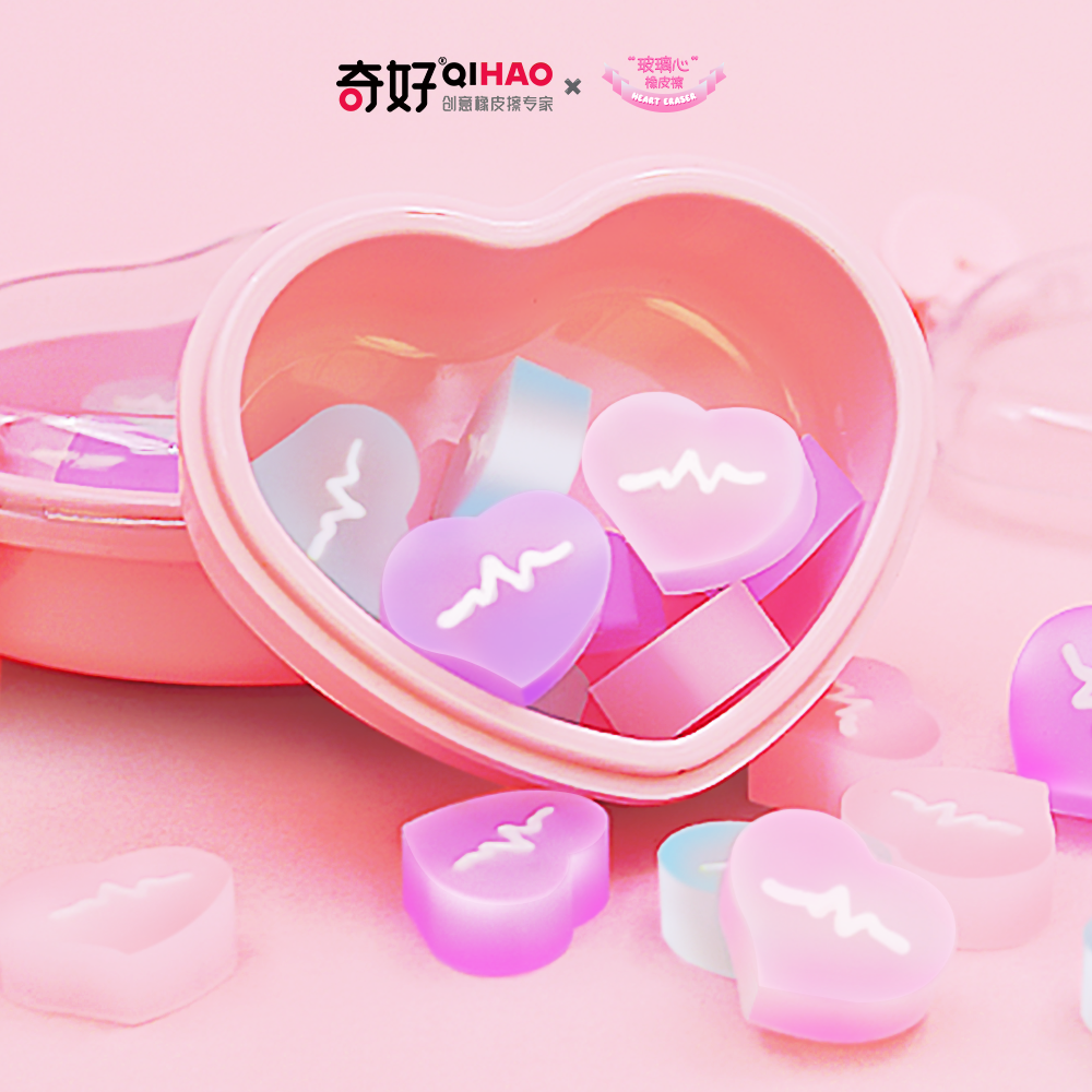 爱心造型橡皮擦 Specification image