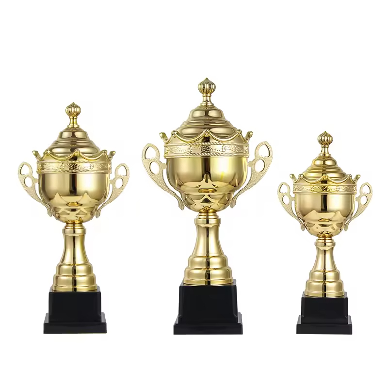 Popular metal trophies in Europe and America - Large commemorative trophies for sports events, supporting large personalized design new trophies