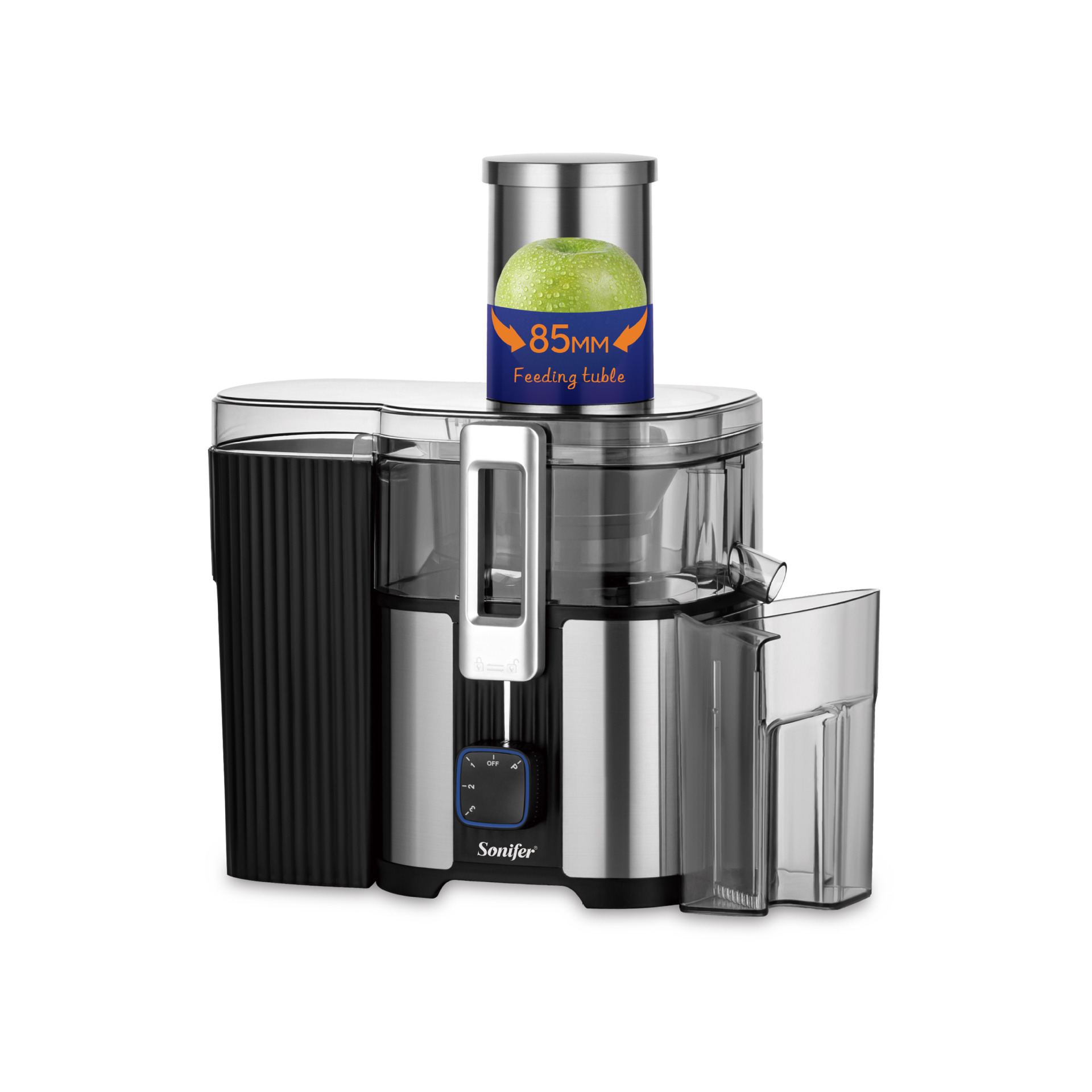 索尼菲尔 SF-5543 跨境新款多功能大口径榨汁机（纯铜直流电机） Specification image