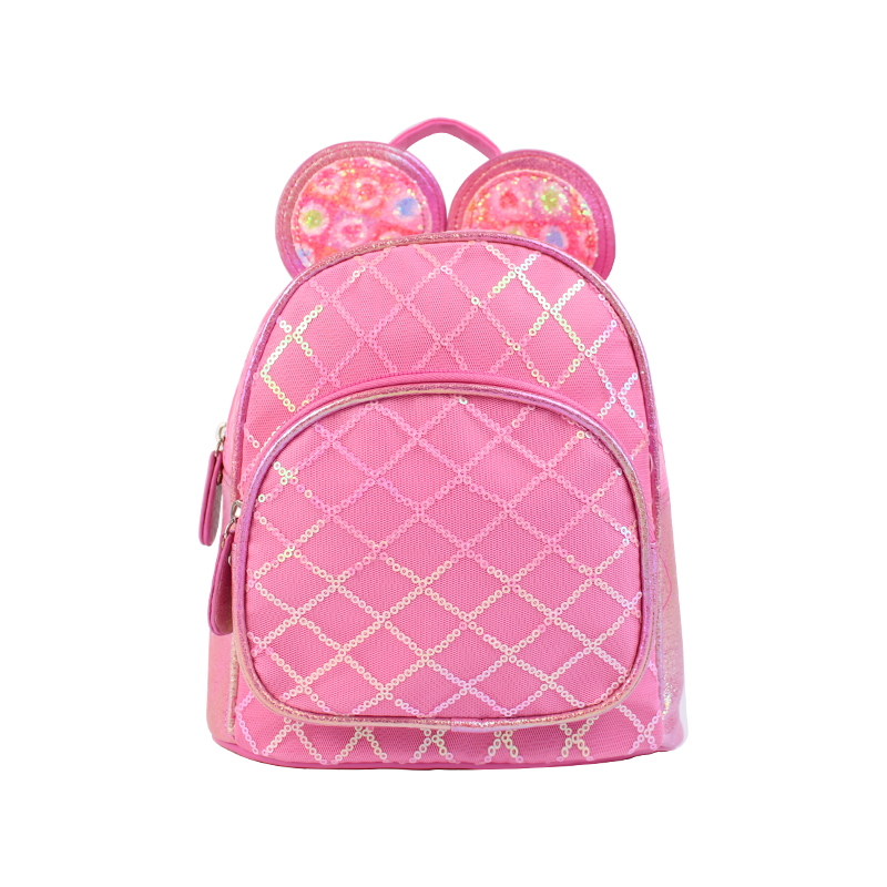 The big-tailed cat children's backpack is cute with sequins, Mickey stripes, cartoon and adorable princess. It's a fashionable and cute bag for girls details Picture