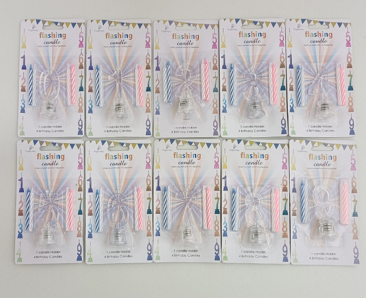 Customized multi-color flashing LED 0-9 digital birthday candle set - Special for birthday party decoration and celebration