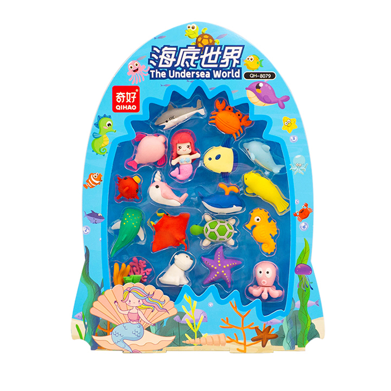 Underwater world-themed eraser