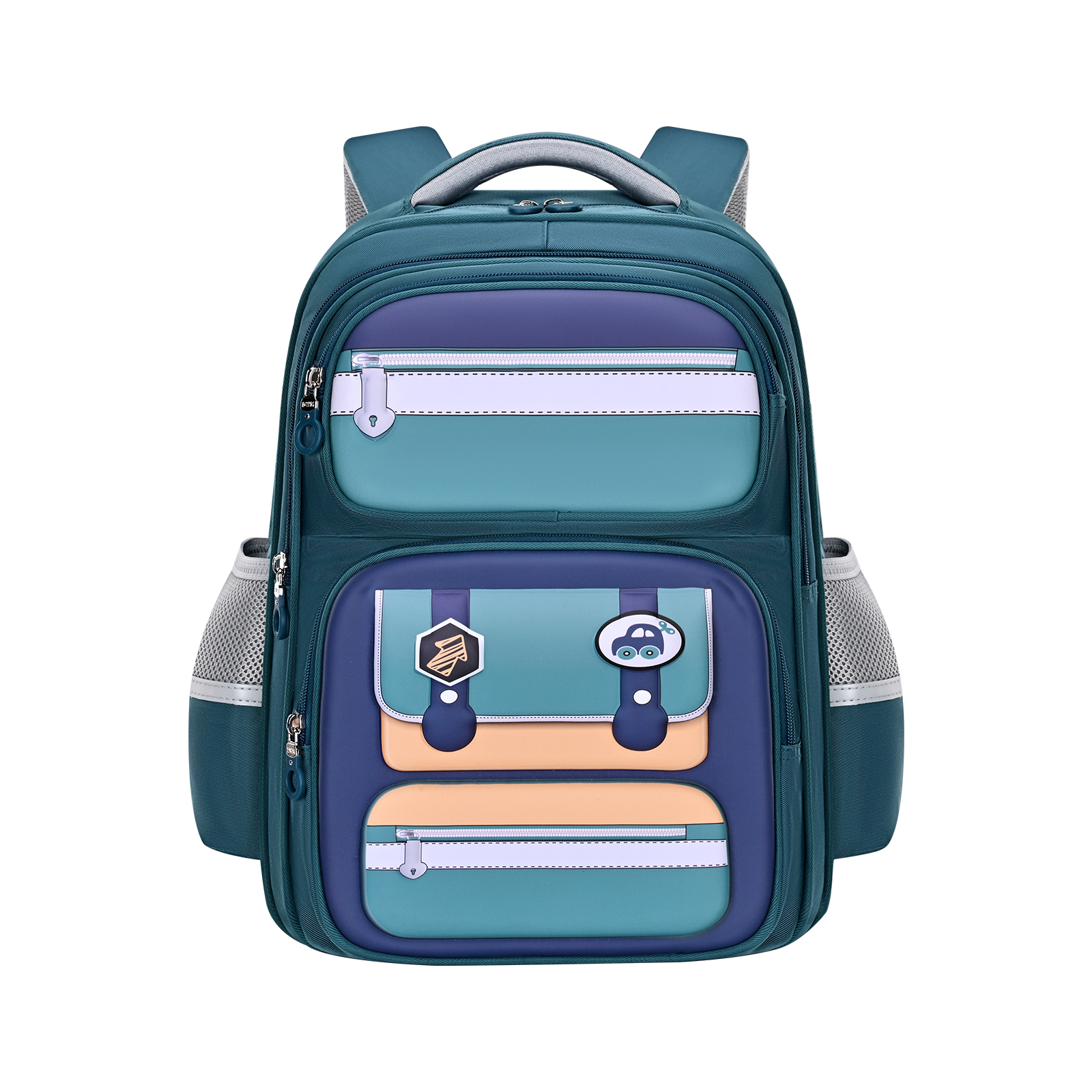 Big Tail Cat children's schoolbag for boys, cool style for primary school students, lightweight back support and burden reduction for grades one, two and three, kindergarten boys' backpack Application Scenario