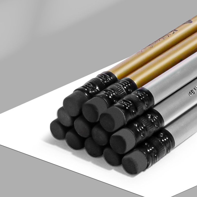 Yalong Triangular Rod Gold and Silver Ribbon eraser Pencil YL231321 Application Scenario