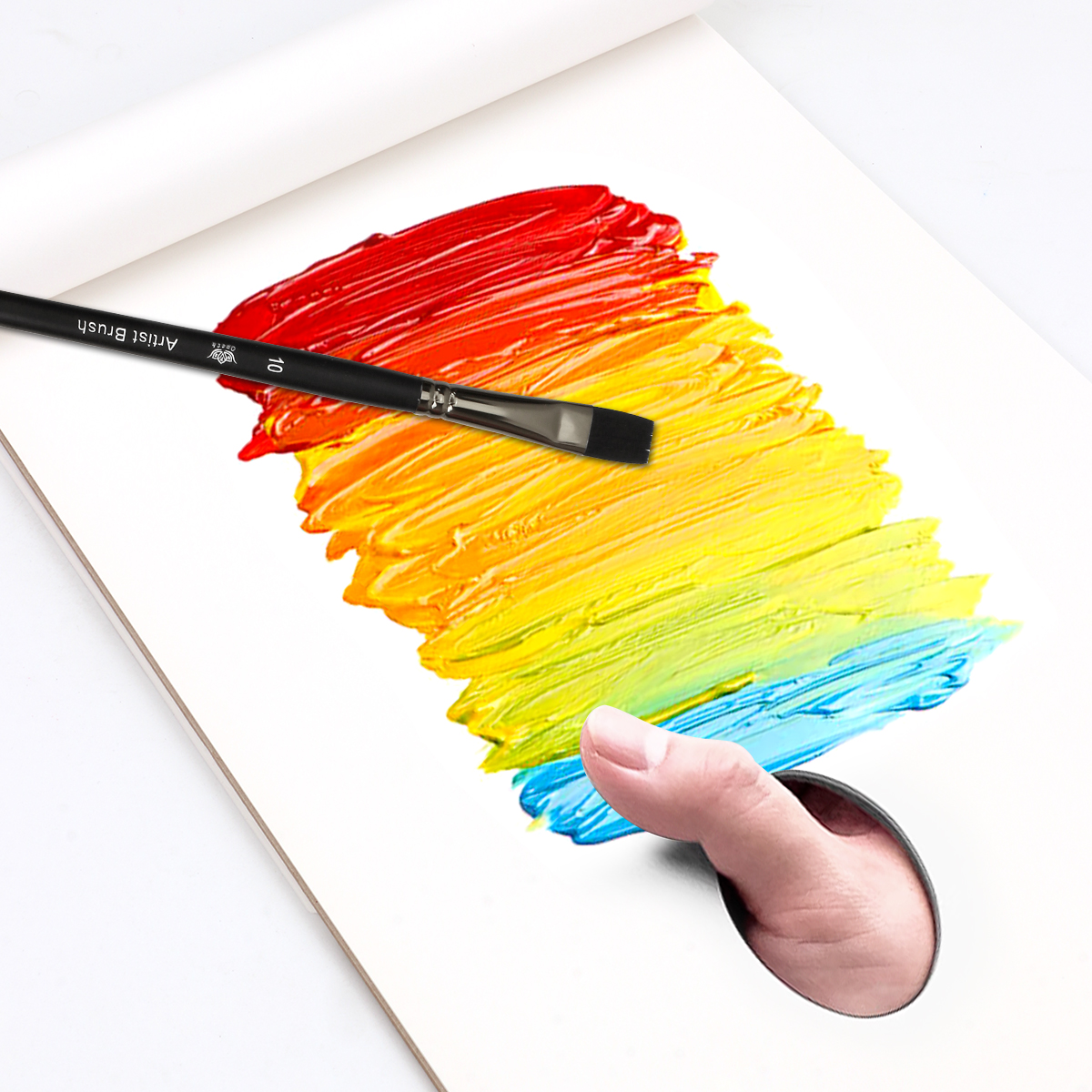 36 disposable paper color mixing papers (21 cm ×29.5 cm) - Easy to tear, designed for watercolor, acrylic and oil paint color mixing without cleaning Application Scenario