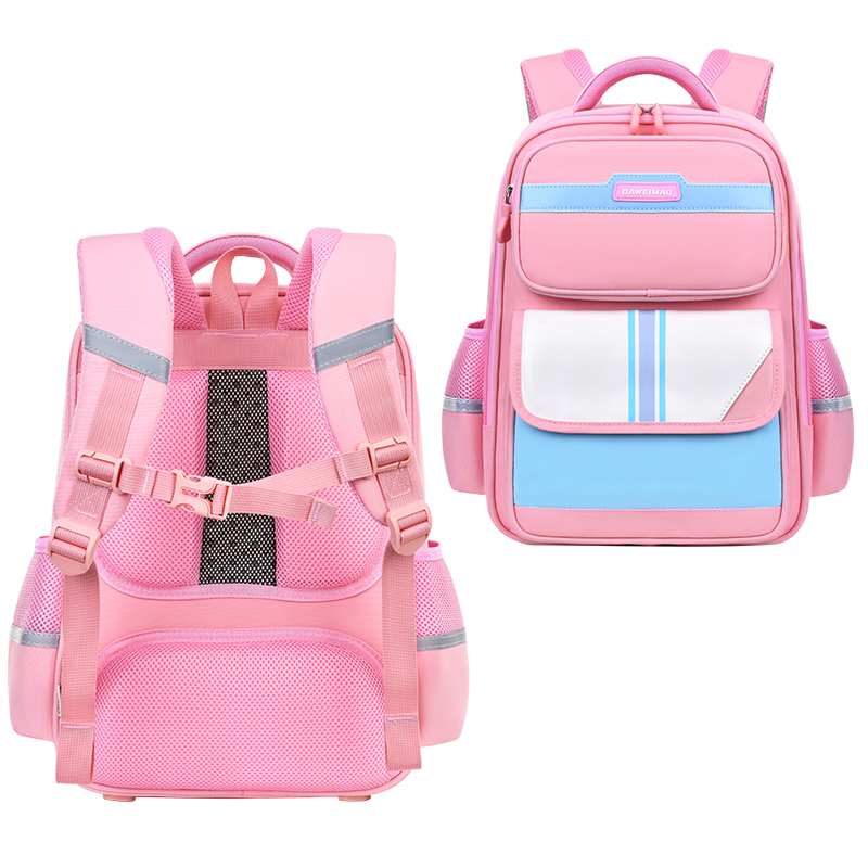 Large-tailed cat fashionable, casual, lightweight, lightweight, waterproof, large-capacity backpack for waist and spine support, primary school schoolbag details Picture