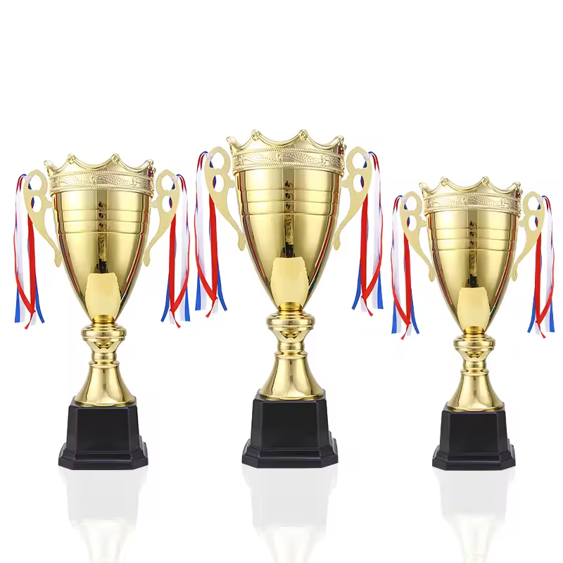 Creative Professional-grade metal Trophy - Large-sized customizable gold-plated process champion honor trophy