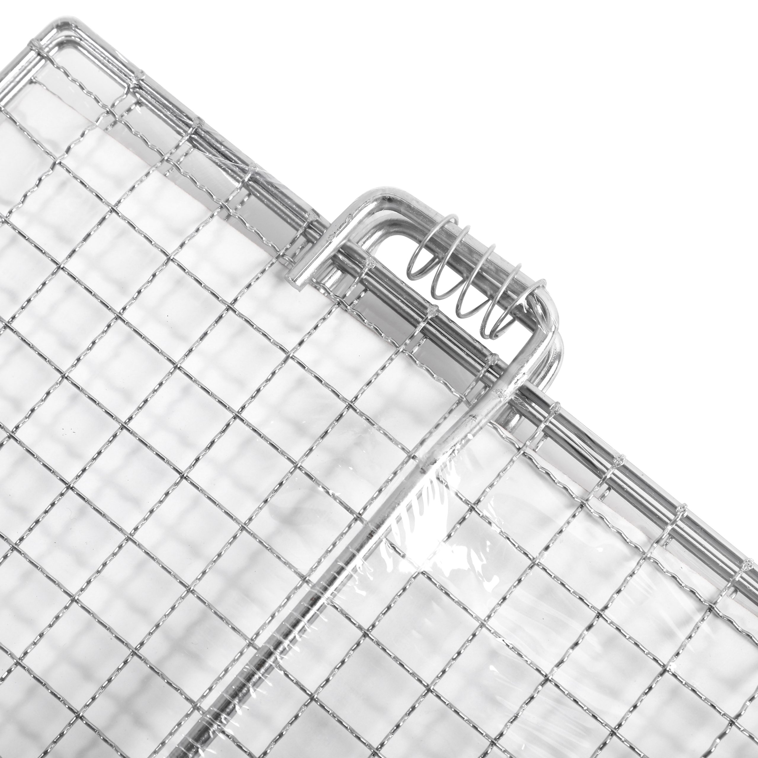 Large-sized flower net hamburger barbecue net HW-501049 Application Scenario