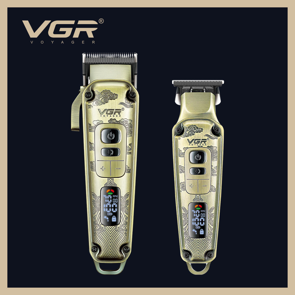 VGR V-643 Hair Salon Dedicated Charging wireless Professional Hair clipper set suitable for men Specification image