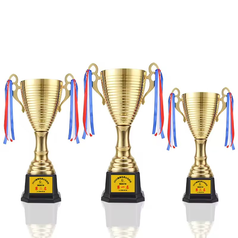 Jinzun Full-size Creative Feature Trophy - Full-color electroplating process suitable for various types of events such as football, golf, and cricket, made of high-quality metal materials