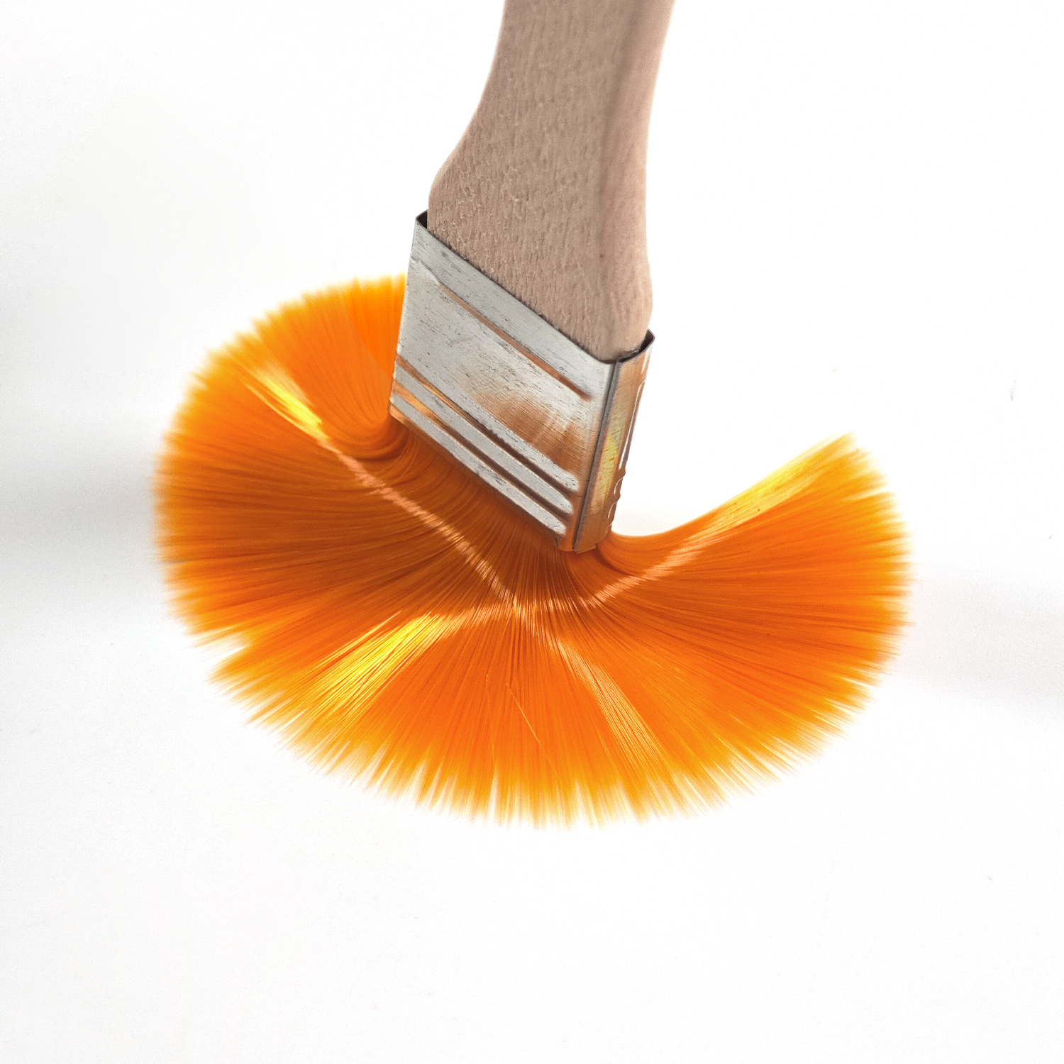 10-piece nylon flat-head brush set - Durable and easy-to-clean wooden handle, specially designed for oil painting, acrylic painting and handcrafted works Application Scenario