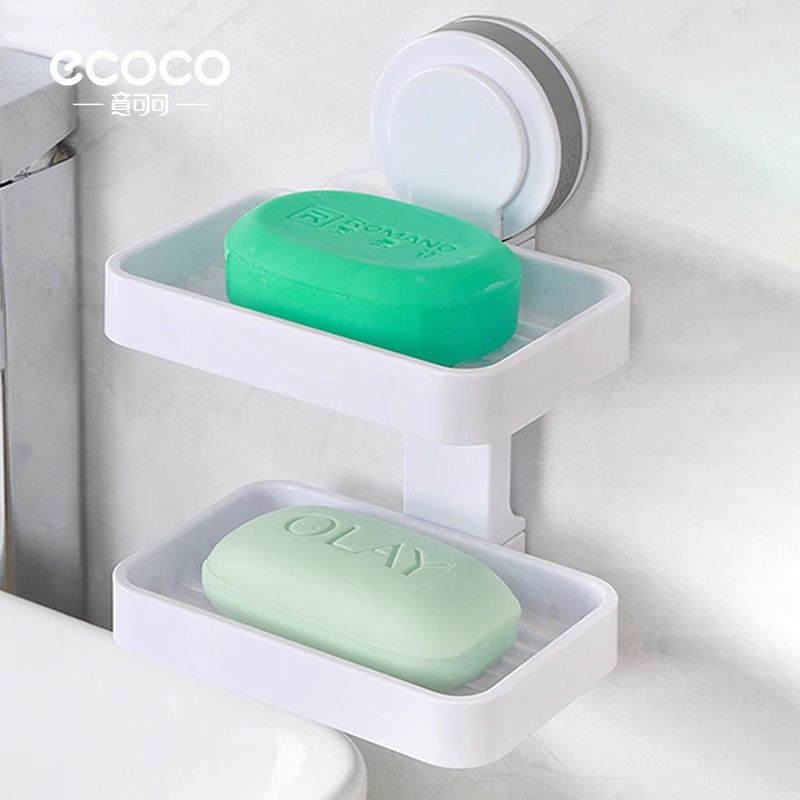 Magic suction cup double-layer soap box Application Scenario