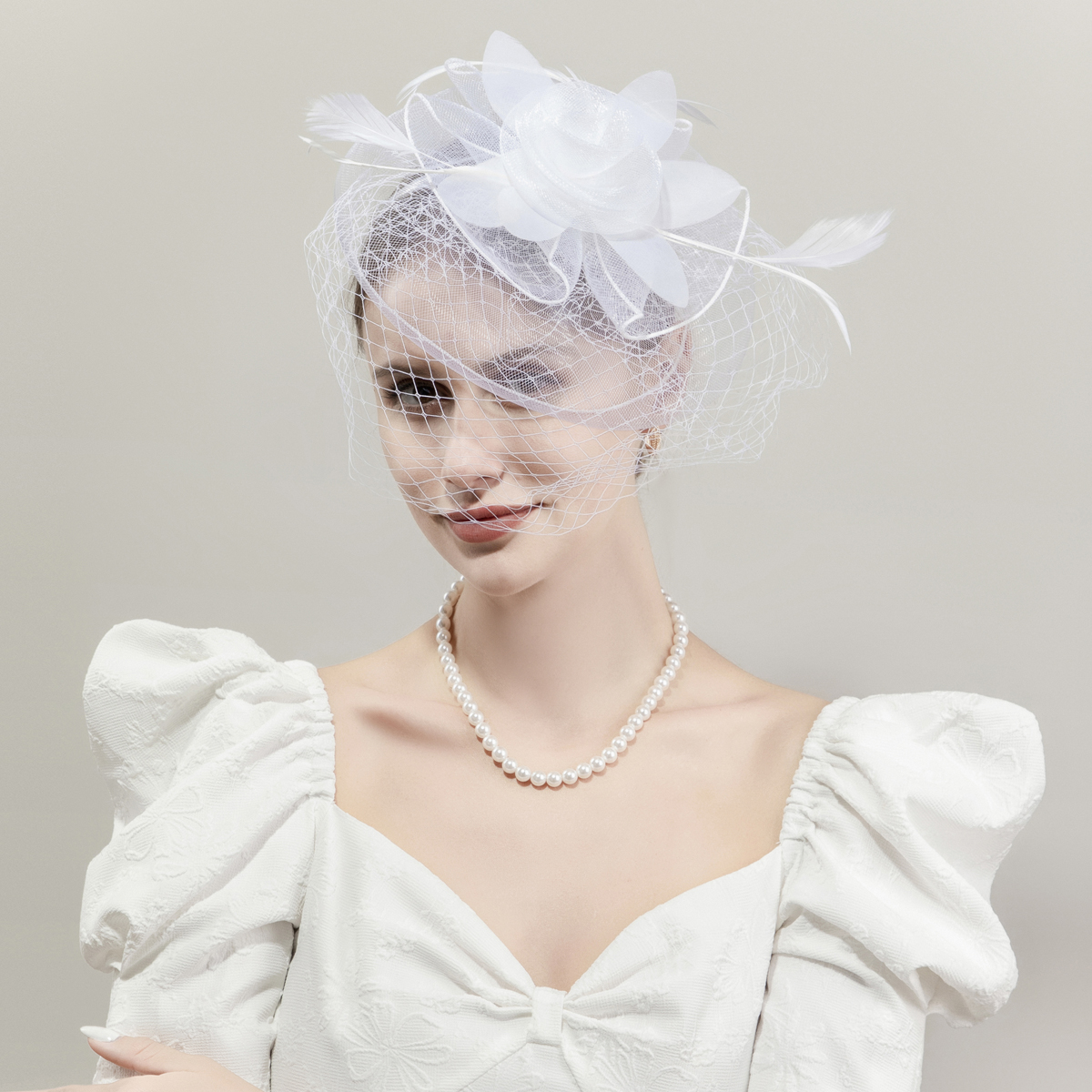 欧美新款黑色麻花瓣赛马节头饰 英伦风发饰 韩式发卡 走秀款细布羽毛礼帽