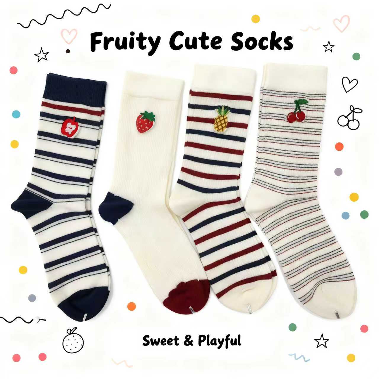 Fruit-themed cute socks - Sweet, playful and eye-catching fashion style