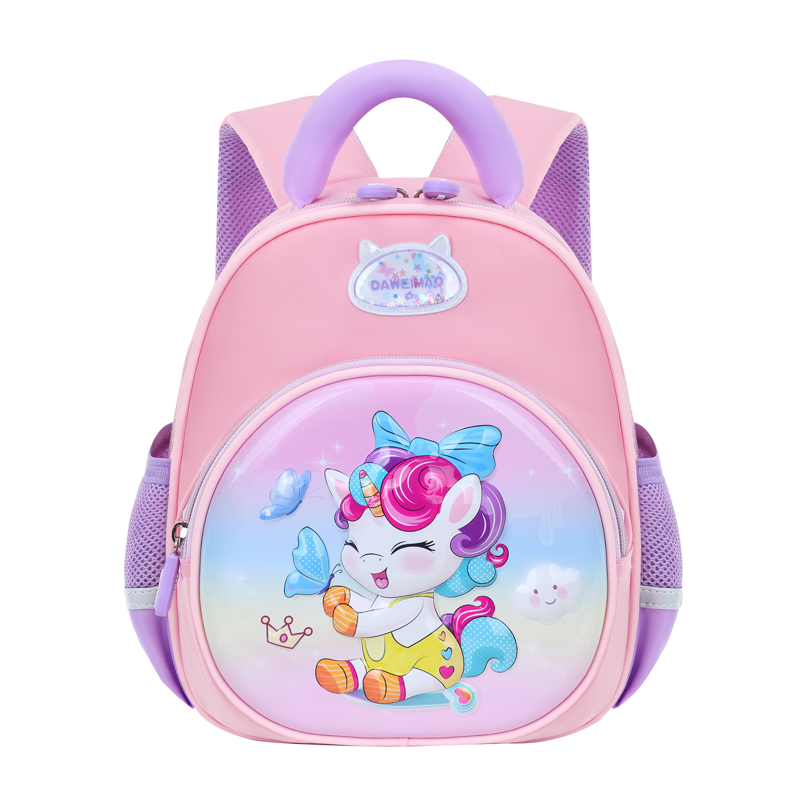 The Big Tail Cat Kindergarten children's schoolbag is a lightweight and cute cartoon backpack for the senior class and preschool class Application Scenario