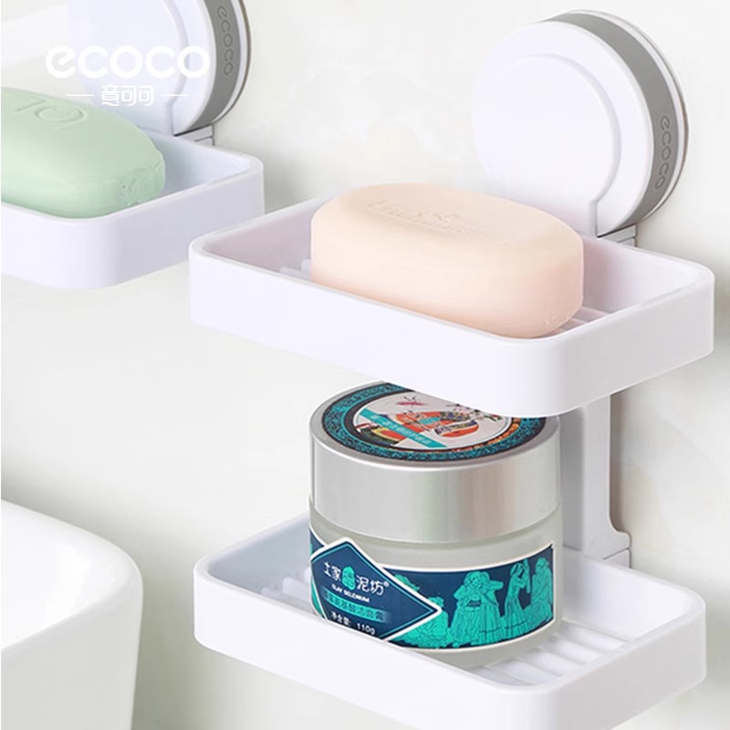 Magic suction cup double-layer soap box details Picture
