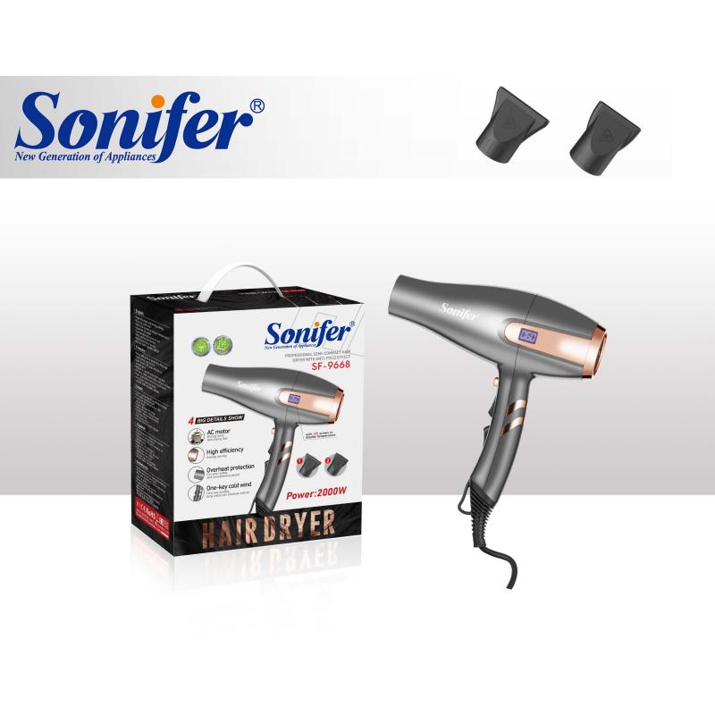 Sonifer SF-9668 Professional Portable Anti-Frizz Hair Dryer details Picture