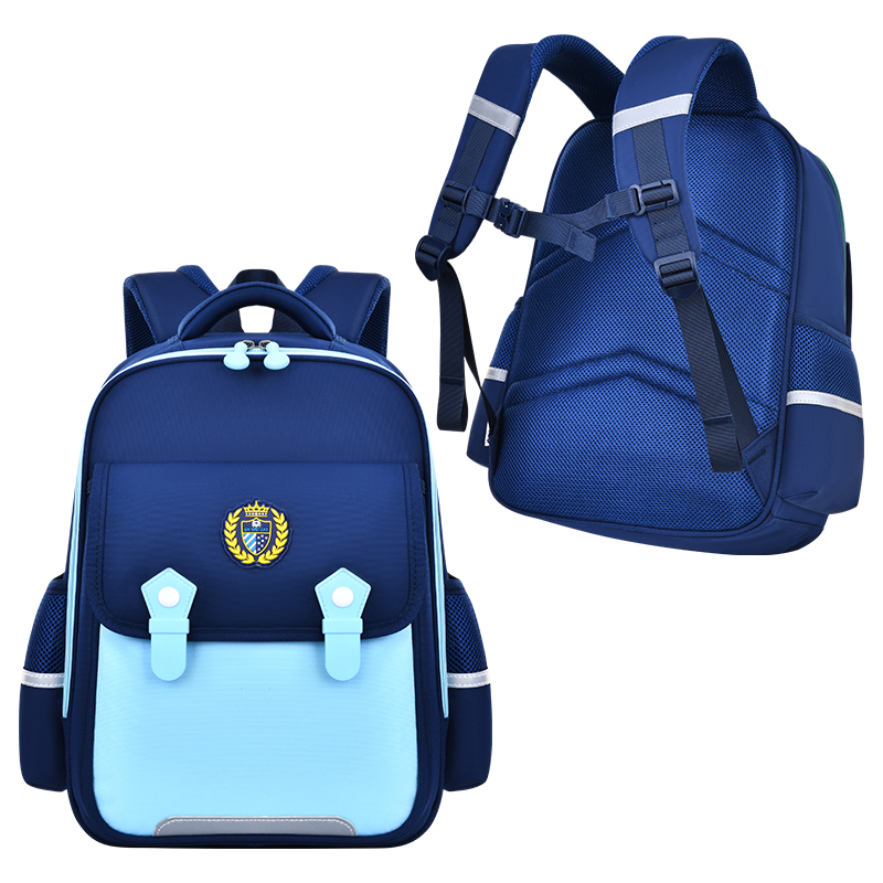 大尾猫时尚休闲轻便减负防水大容量双肩背包护腰护脊小学生书包 details Picture