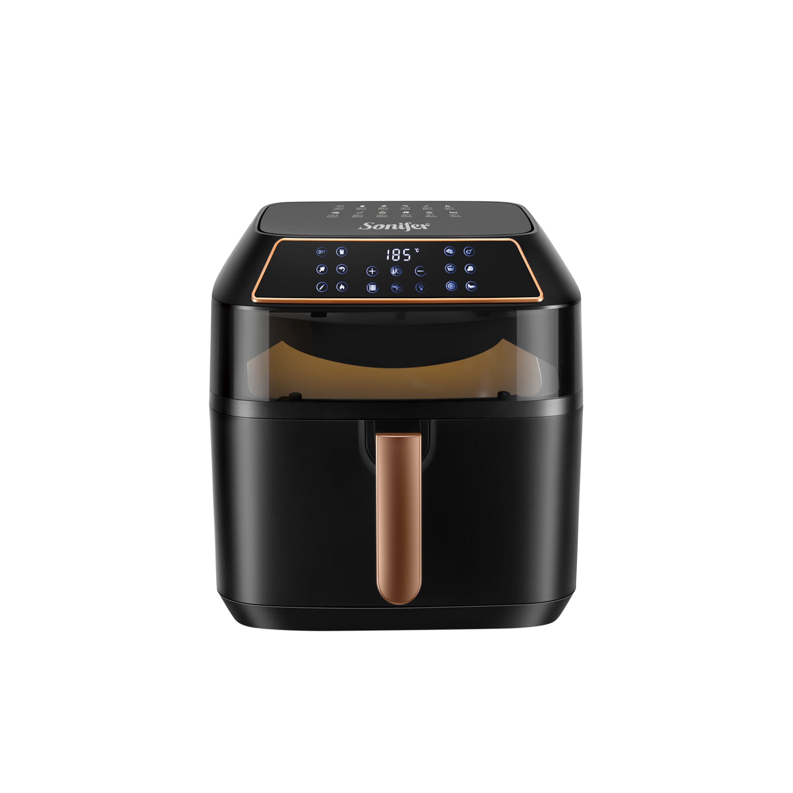 Sonifer SF-1030 8-liter air fryer with visual window, high-definition touch screen, 1700-watt intelligent memory function