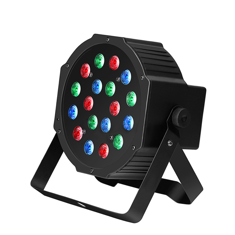 Mini 18-bead single-color plastic parquet - LED stage lighting equipment, party stage lights, suitable for bar and KTV decoration