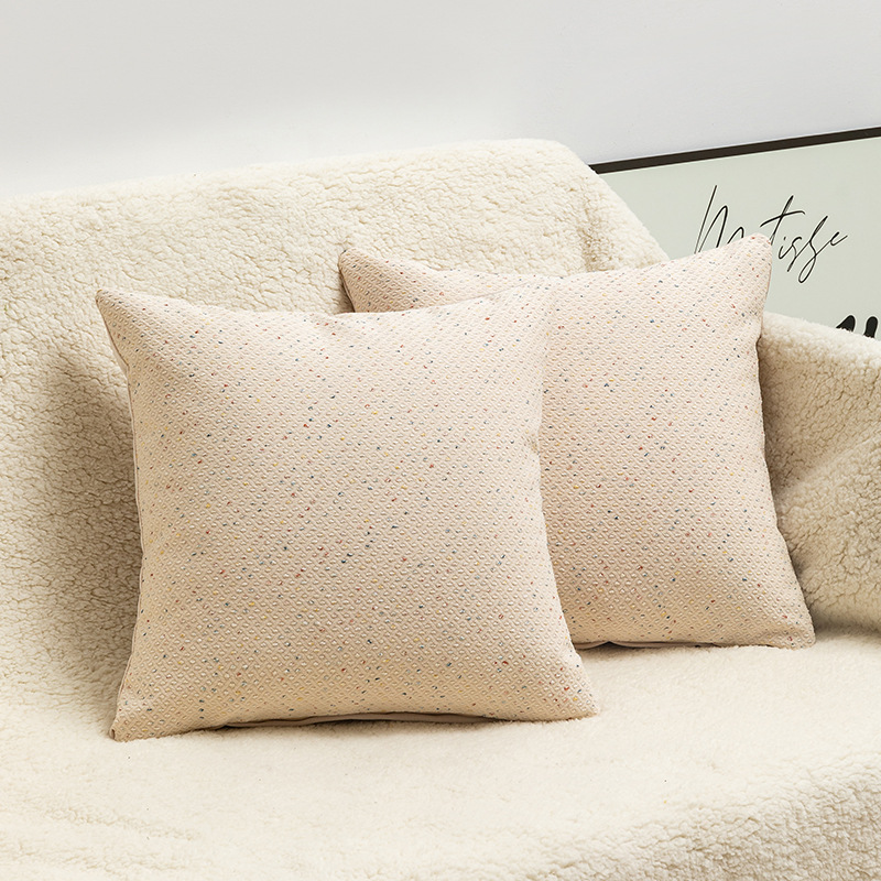Chenille Polka dot diamond pattern pillowcase Application Scenario