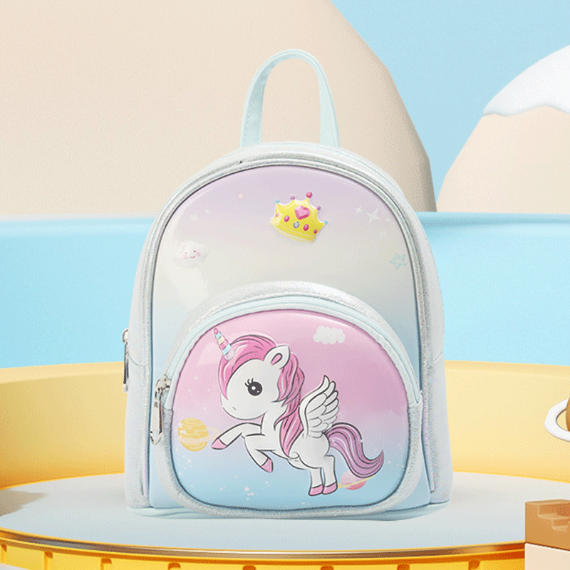 Big-tailed cat unicorn bubble shell backpack, fashionable, casual, cute and fun kindergarten princess girl bag Application Scenario