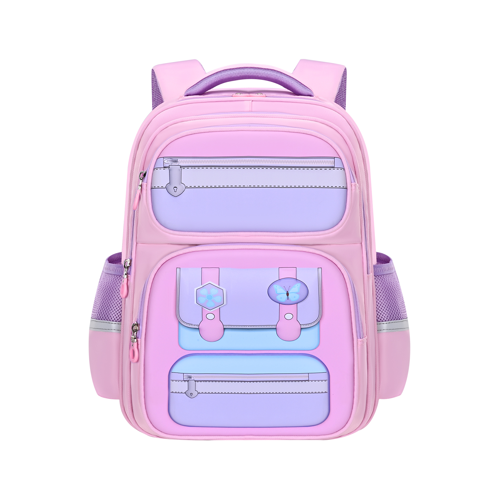 Big Tail Cat children's schoolbag for boys, cool style for primary school students, lightweight back support and burden reduction for grades one, two and three, kindergarten boys' backpack details Picture