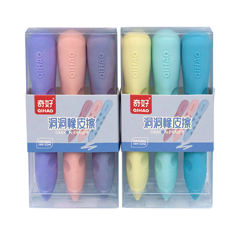 Crayon-shaped eraser