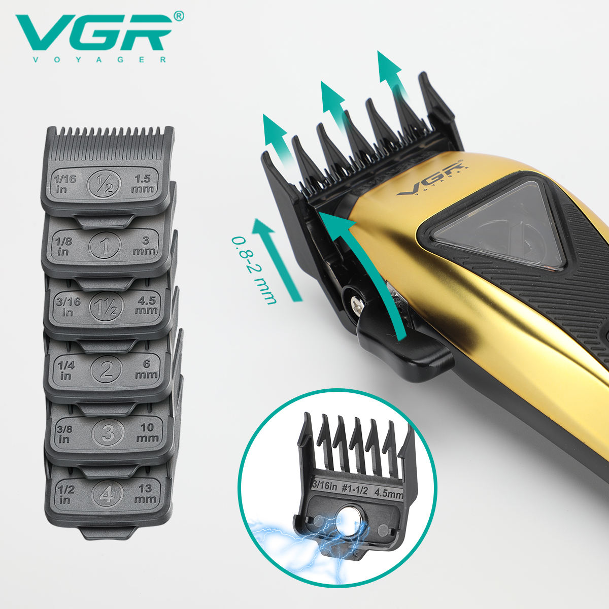 VGR V-015 Barber Shop Special 9000 RPM vector motor Hair clipper DLC Blade suitable for men Application Scenario