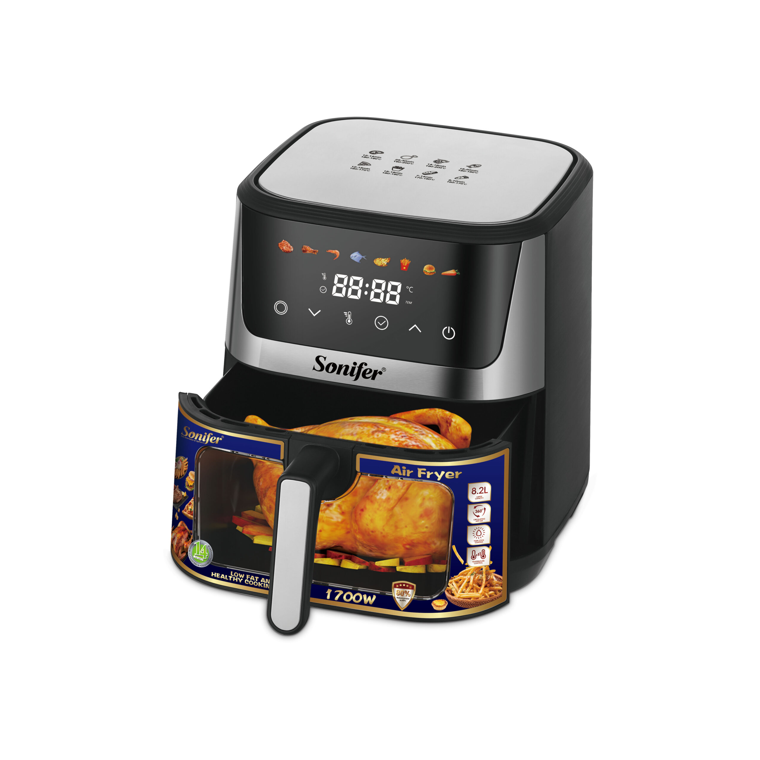 Sonifer SF-1043 Mini High Efficiency Air Fryer 1700 Watt model