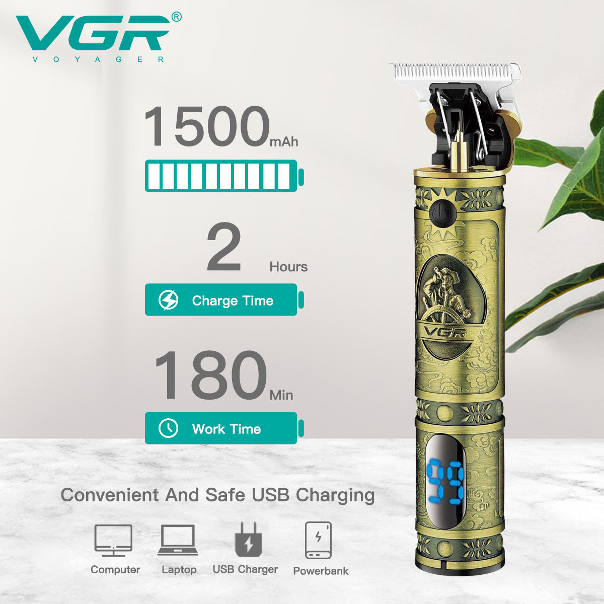 VGR V-228 零间隙理发器 理发店专用无线电动剃头刀 男士适用 Application Scenario