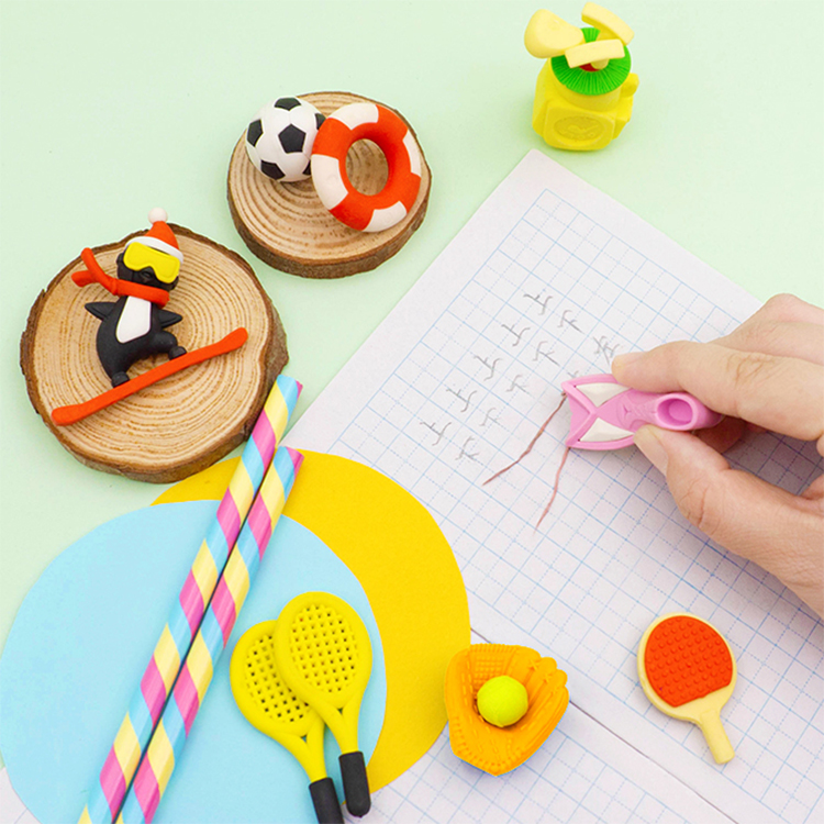 Sports-themed eraser Application Scenario