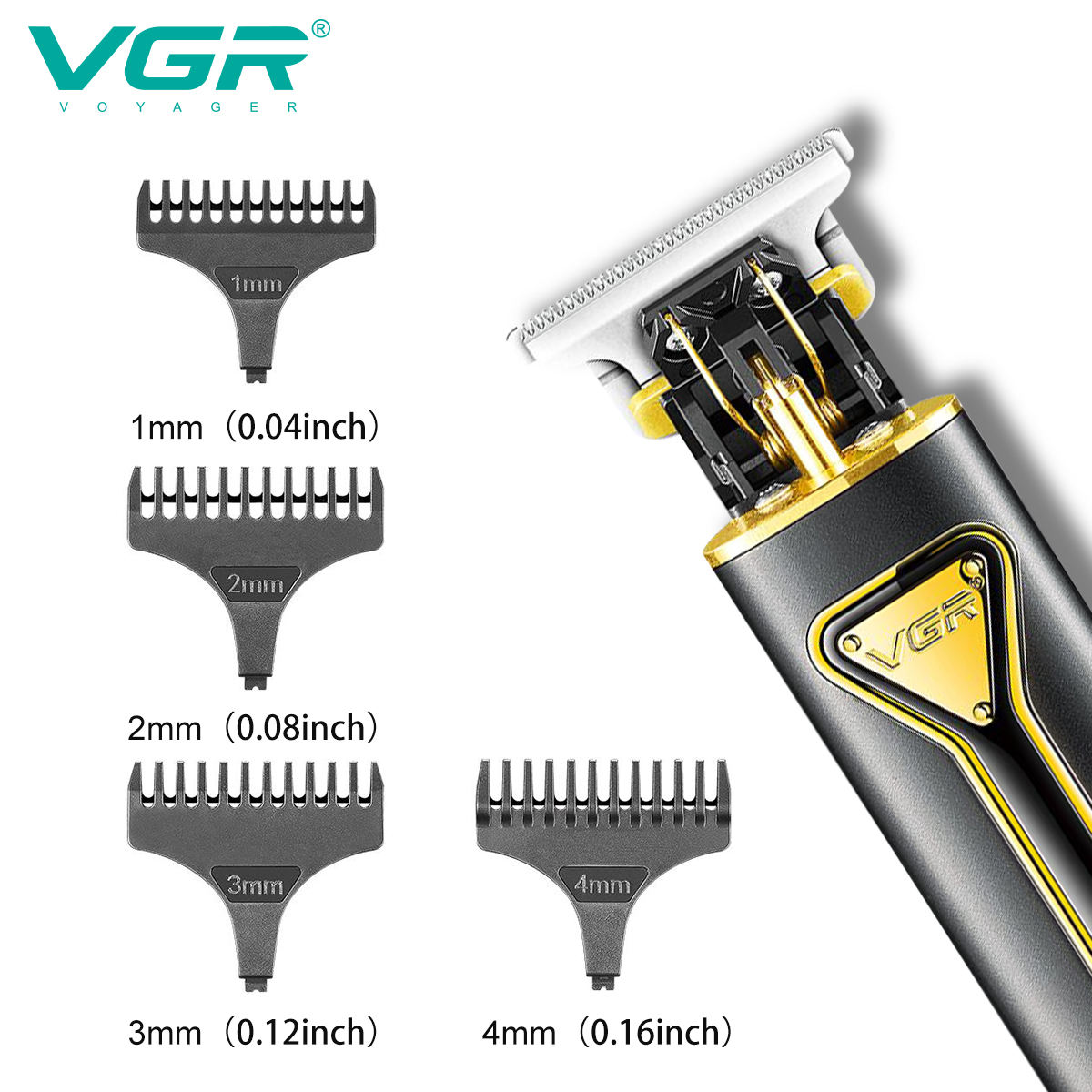 VGR V-009 Hair Clipper, beard trimmer, electric shaver, Professional wireless men's hair clipper Item Picture