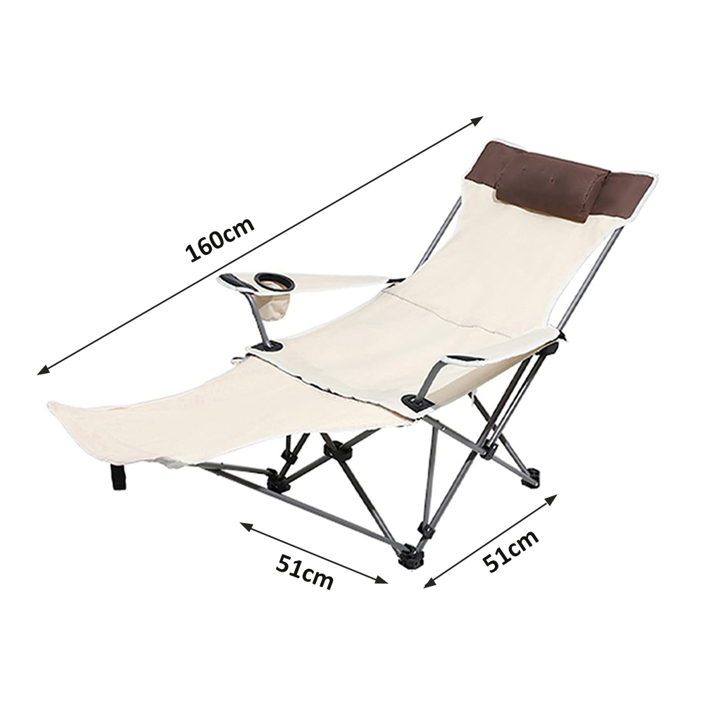 Reclining and lying folding Chair HW-201323 Specification image