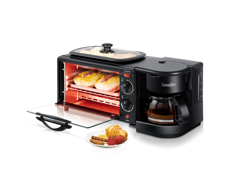 Sonifer SF-4004 Three-in-One Breakfast Machine - Multi-functional cooking