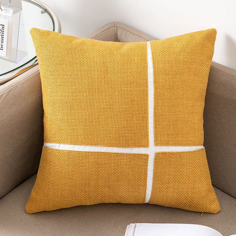Cotton and linen cross-shaped pillowcase Application Scenario