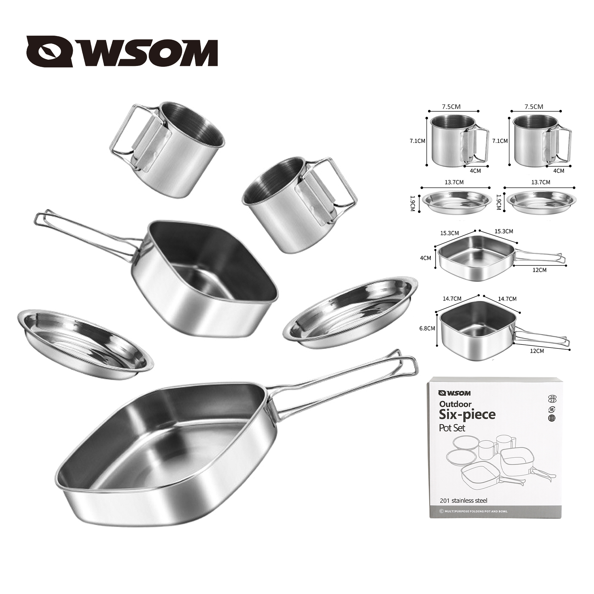 Eight-piece lunch box set HW-101022