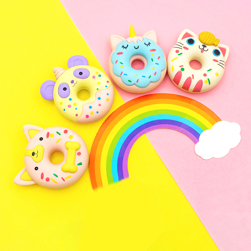 Animal donut-shaped eraser Specification image