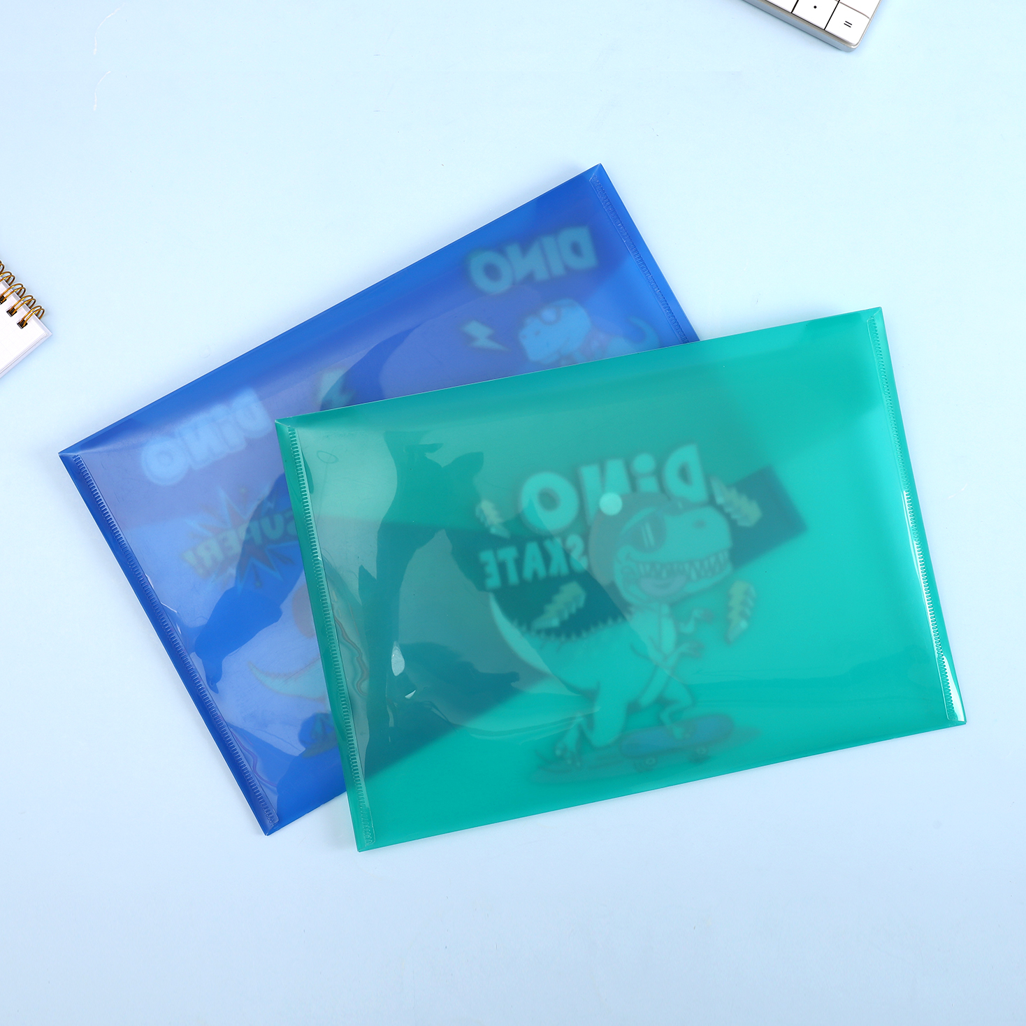 按扣文件袋 —— 办公文具收纳袋 恐龙图案资料袋 details Picture